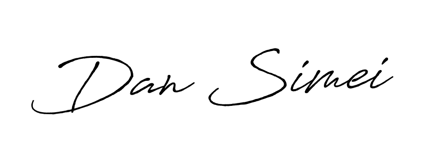 It looks lik you need a new signature style for name Dan Simei. Design unique handwritten (Antro_Vectra_Bolder) signature with our free signature maker in just a few clicks. Dan Simei signature style 7 images and pictures png