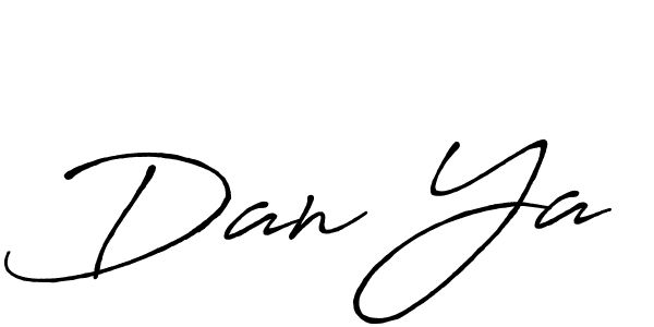 Make a beautiful signature design for name Dan Ya. With this signature (Antro_Vectra_Bolder) style, you can create a handwritten signature for free. Dan Ya signature style 7 images and pictures png