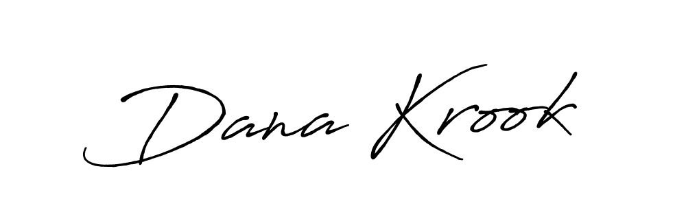 Make a beautiful signature design for name Dana Krook. With this signature (Antro_Vectra_Bolder) style, you can create a handwritten signature for free. Dana Krook signature style 7 images and pictures png