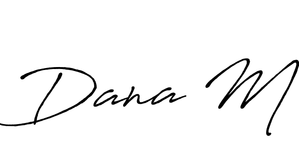 How to make Dana M name signature. Use Antro_Vectra_Bolder style for creating short signs online. This is the latest handwritten sign. Dana M signature style 7 images and pictures png