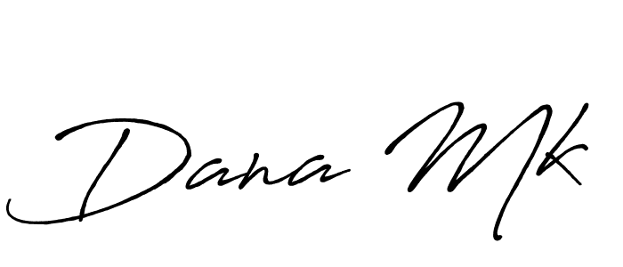 Use a signature maker to create a handwritten signature online. With this signature software, you can design (Antro_Vectra_Bolder) your own signature for name Dana Mk. Dana Mk signature style 7 images and pictures png