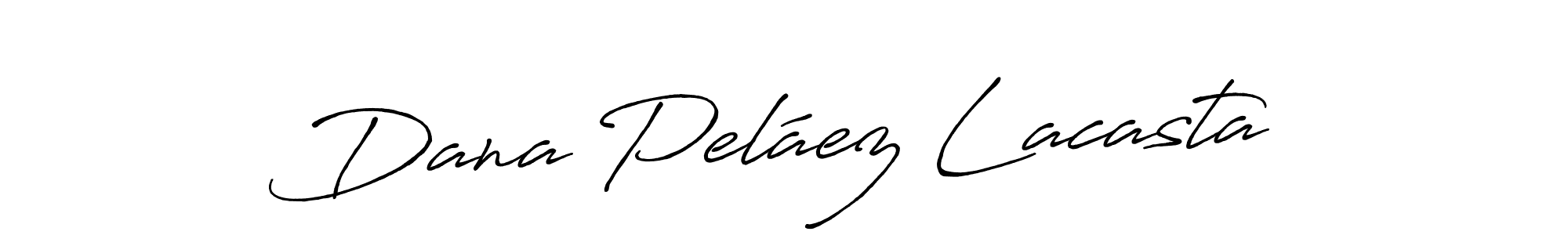 The best way (Antro_Vectra_Bolder) to make a short signature is to pick only two or three words in your name. The name Dana Peláez Lacasta include a total of six letters. For converting this name. Dana Peláez Lacasta signature style 7 images and pictures png