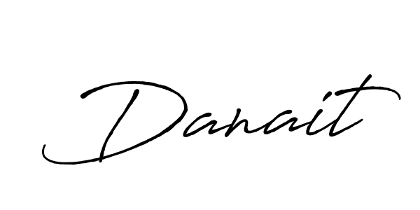How to make Danait signature? Antro_Vectra_Bolder is a professional autograph style. Create handwritten signature for Danait name. Danait signature style 7 images and pictures png