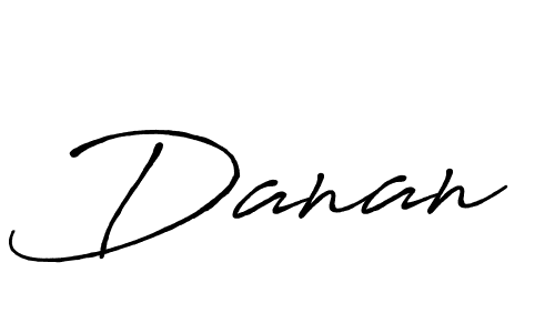 Design your own signature with our free online signature maker. With this signature software, you can create a handwritten (Antro_Vectra_Bolder) signature for name Danan. Danan signature style 7 images and pictures png