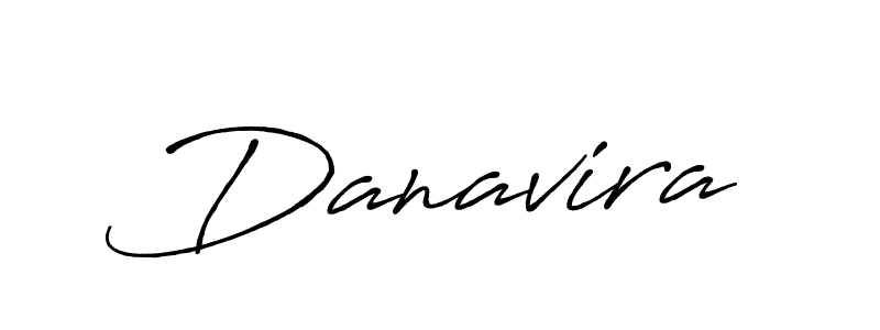 Create a beautiful signature design for name Danavira. With this signature (Antro_Vectra_Bolder) fonts, you can make a handwritten signature for free. Danavira signature style 7 images and pictures png