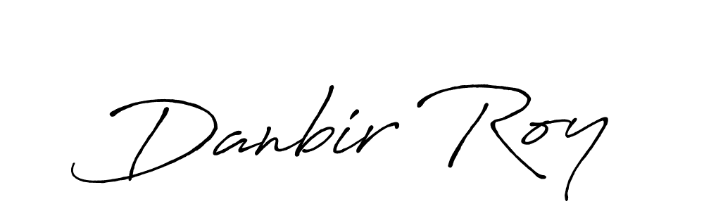 Create a beautiful signature design for name Danbir Roy. With this signature (Antro_Vectra_Bolder) fonts, you can make a handwritten signature for free. Danbir Roy signature style 7 images and pictures png