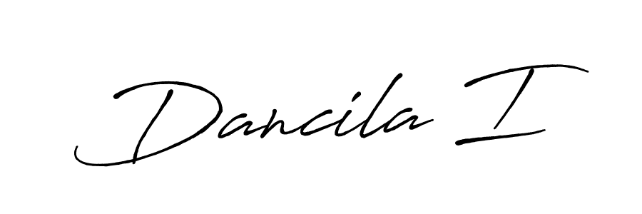 if you are searching for the best signature style for your name Dancila I. so please give up your signature search. here we have designed multiple signature styles  using Antro_Vectra_Bolder. Dancila I signature style 7 images and pictures png