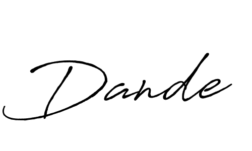 Dande stylish signature style. Best Handwritten Sign (Antro_Vectra_Bolder) for my name. Handwritten Signature Collection Ideas for my name Dande. Dande signature style 7 images and pictures png