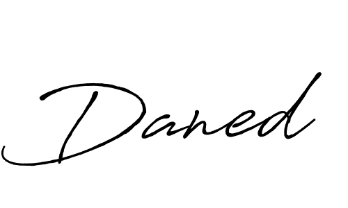 Also You can easily find your signature by using the search form. We will create Daned name handwritten signature images for you free of cost using Antro_Vectra_Bolder sign style. Daned signature style 7 images and pictures png