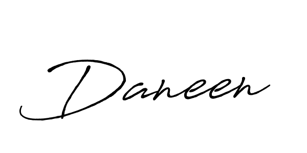 Create a beautiful signature design for name Daneen. With this signature (Antro_Vectra_Bolder) fonts, you can make a handwritten signature for free. Daneen signature style 7 images and pictures png