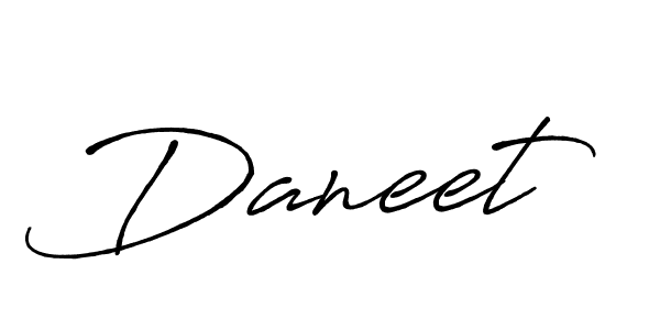 Create a beautiful signature design for name Daneet. With this signature (Antro_Vectra_Bolder) fonts, you can make a handwritten signature for free. Daneet signature style 7 images and pictures png