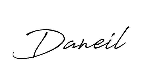 Daneil stylish signature style. Best Handwritten Sign (Antro_Vectra_Bolder) for my name. Handwritten Signature Collection Ideas for my name Daneil. Daneil signature style 7 images and pictures png