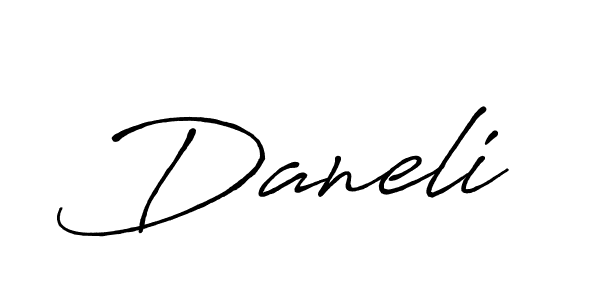 if you are searching for the best signature style for your name Daneli. so please give up your signature search. here we have designed multiple signature styles  using Antro_Vectra_Bolder. Daneli signature style 7 images and pictures png