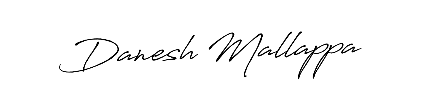 Danesh Mallappa stylish signature style. Best Handwritten Sign (Antro_Vectra_Bolder) for my name. Handwritten Signature Collection Ideas for my name Danesh Mallappa. Danesh Mallappa signature style 7 images and pictures png