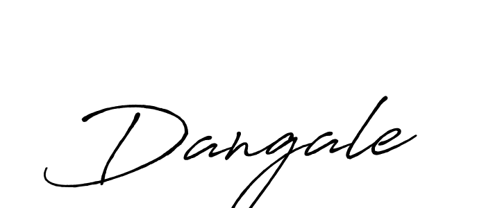 Use a signature maker to create a handwritten signature online. With this signature software, you can design (Antro_Vectra_Bolder) your own signature for name Dangale. Dangale signature style 7 images and pictures png