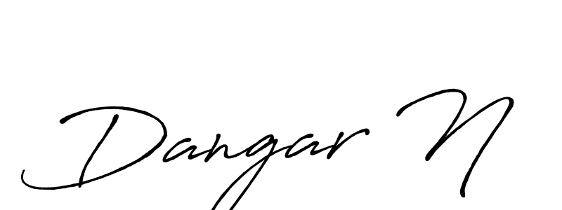 How to make Dangar N signature? Antro_Vectra_Bolder is a professional autograph style. Create handwritten signature for Dangar N name. Dangar N signature style 7 images and pictures png