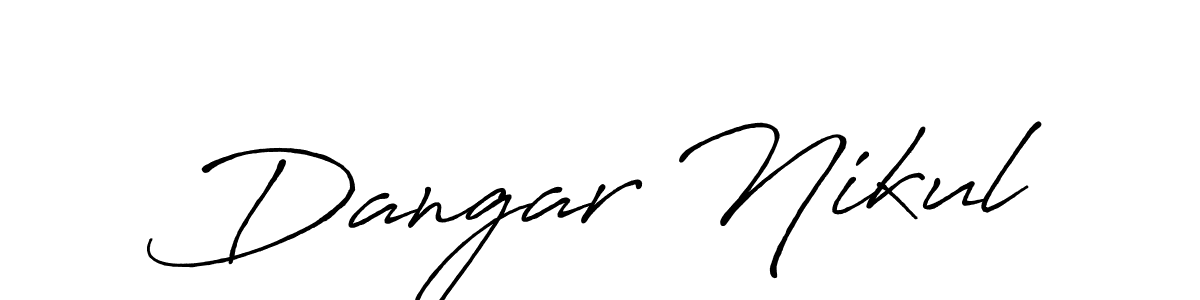 You can use this online signature creator to create a handwritten signature for the name Dangar Nikul. This is the best online autograph maker. Dangar Nikul signature style 7 images and pictures png