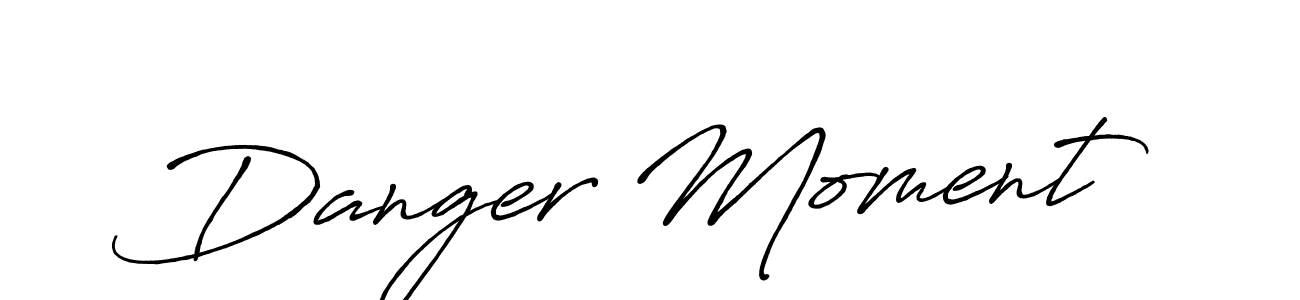 How to make Danger Moment name signature. Use Antro_Vectra_Bolder style for creating short signs online. This is the latest handwritten sign. Danger Moment signature style 7 images and pictures png