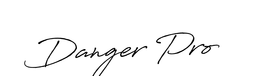 Design your own signature with our free online signature maker. With this signature software, you can create a handwritten (Antro_Vectra_Bolder) signature for name Danger Pro. Danger Pro signature style 7 images and pictures png