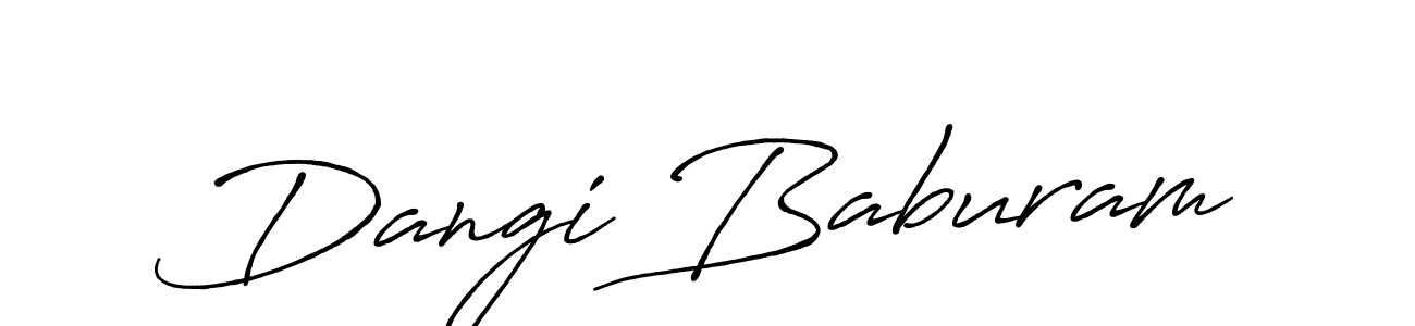 Make a beautiful signature design for name Dangi Baburam. With this signature (Antro_Vectra_Bolder) style, you can create a handwritten signature for free. Dangi Baburam signature style 7 images and pictures png