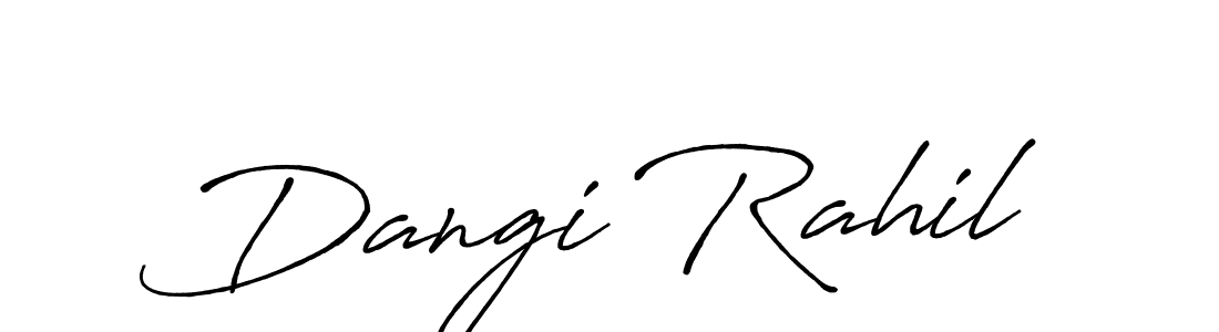 Check out images of Autograph of Dangi Rahil name. Actor Dangi Rahil Signature Style. Antro_Vectra_Bolder is a professional sign style online. Dangi Rahil signature style 7 images and pictures png