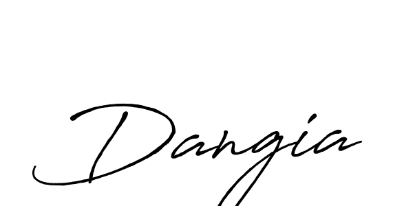 Also we have Dangia name is the best signature style. Create professional handwritten signature collection using Antro_Vectra_Bolder autograph style. Dangia signature style 7 images and pictures png