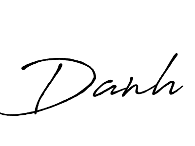You should practise on your own different ways (Antro_Vectra_Bolder) to write your name (Danh) in signature. don't let someone else do it for you. Danh signature style 7 images and pictures png