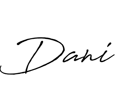 The best way (Antro_Vectra_Bolder) to make a short signature is to pick only two or three words in your name. The name Dani include a total of six letters. For converting this name. Dani signature style 7 images and pictures png