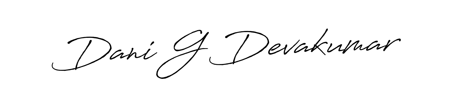 Antro_Vectra_Bolder is a professional signature style that is perfect for those who want to add a touch of class to their signature. It is also a great choice for those who want to make their signature more unique. Get Dani G Devakumar name to fancy signature for free. Dani G Devakumar signature style 7 images and pictures png