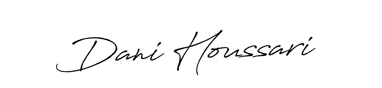 if you are searching for the best signature style for your name Dani Houssari. so please give up your signature search. here we have designed multiple signature styles  using Antro_Vectra_Bolder. Dani Houssari signature style 7 images and pictures png