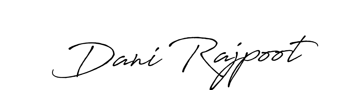 You can use this online signature creator to create a handwritten signature for the name Dani Rajpoot. This is the best online autograph maker. Dani Rajpoot signature style 7 images and pictures png
