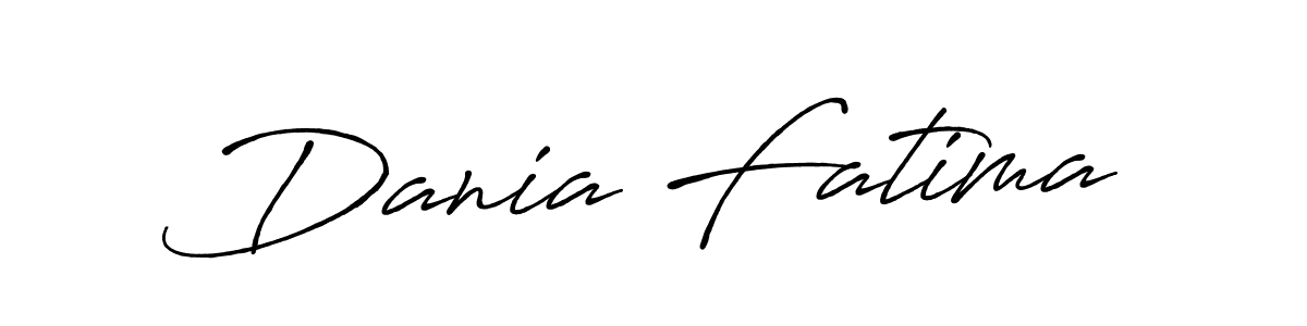 You should practise on your own different ways (Antro_Vectra_Bolder) to write your name (Dania Fatima) in signature. don't let someone else do it for you. Dania Fatima signature style 7 images and pictures png