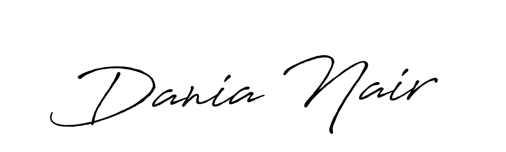 You can use this online signature creator to create a handwritten signature for the name Dania Nair. This is the best online autograph maker. Dania Nair signature style 7 images and pictures png
