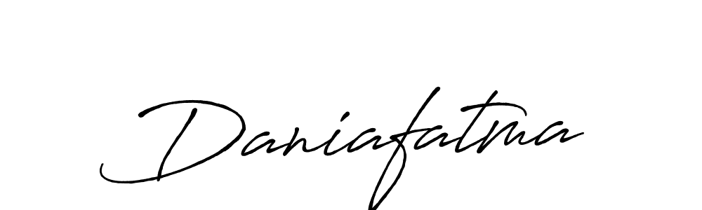 How to make Daniafatma name signature. Use Antro_Vectra_Bolder style for creating short signs online. This is the latest handwritten sign. Daniafatma signature style 7 images and pictures png