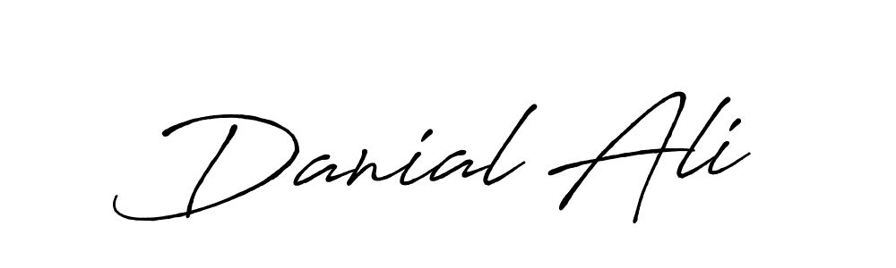 Design your own signature with our free online signature maker. With this signature software, you can create a handwritten (Antro_Vectra_Bolder) signature for name Danial Ali. Danial Ali signature style 7 images and pictures png