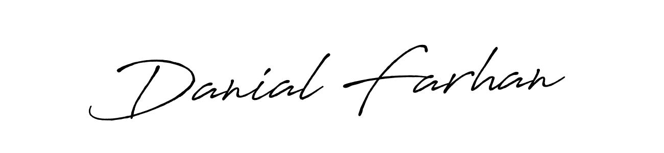 Also You can easily find your signature by using the search form. We will create Danial Farhan name handwritten signature images for you free of cost using Antro_Vectra_Bolder sign style. Danial Farhan signature style 7 images and pictures png