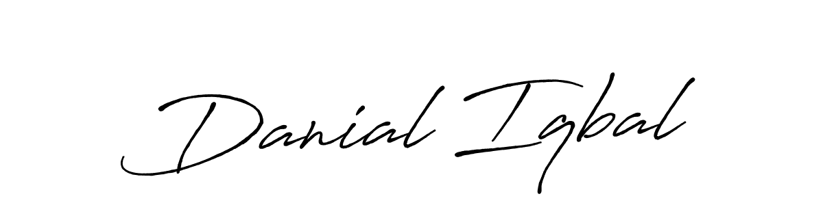 This is the best signature style for the Danial Iqbal name. Also you like these signature font (Antro_Vectra_Bolder). Mix name signature. Danial Iqbal signature style 7 images and pictures png