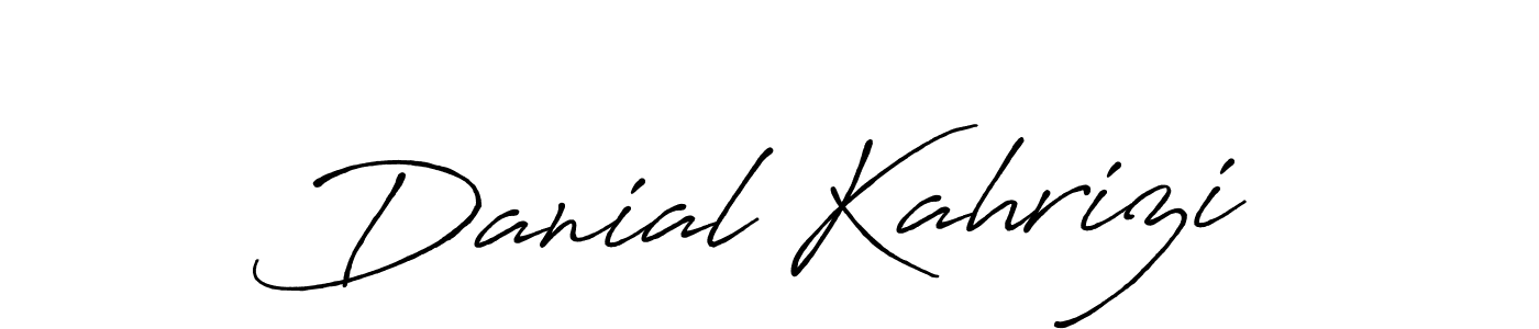 Make a beautiful signature design for name Danial Kahrizi. With this signature (Antro_Vectra_Bolder) style, you can create a handwritten signature for free. Danial Kahrizi signature style 7 images and pictures png