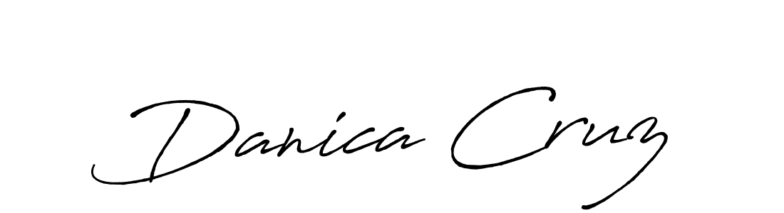 Use a signature maker to create a handwritten signature online. With this signature software, you can design (Antro_Vectra_Bolder) your own signature for name Danica Cruz. Danica Cruz signature style 7 images and pictures png