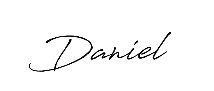 Daniel  stylish signature style. Best Handwritten Sign (Antro_Vectra_Bolder) for my name. Handwritten Signature Collection Ideas for my name Daniel . Daniel  signature style 7 images and pictures png