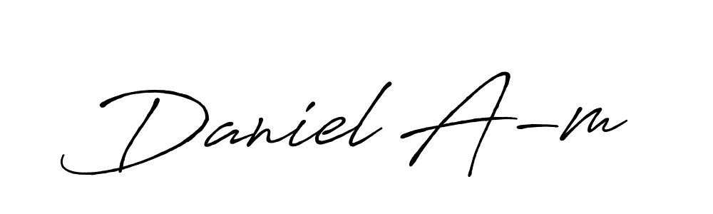 Once you've used our free online signature maker to create your best signature Antro_Vectra_Bolder style, it's time to enjoy all of the benefits that Daniel A-m name signing documents. Daniel A-m signature style 7 images and pictures png