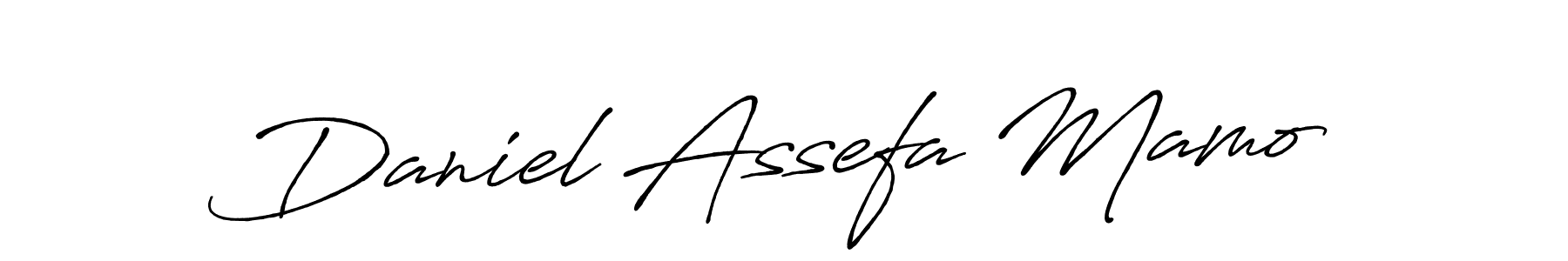 Also we have Daniel Assefa Mamo name is the best signature style. Create professional handwritten signature collection using Antro_Vectra_Bolder autograph style. Daniel Assefa Mamo signature style 7 images and pictures png