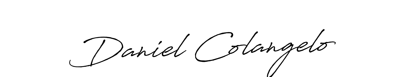 Antro_Vectra_Bolder is a professional signature style that is perfect for those who want to add a touch of class to their signature. It is also a great choice for those who want to make their signature more unique. Get Daniel Colangelo name to fancy signature for free. Daniel Colangelo signature style 7 images and pictures png