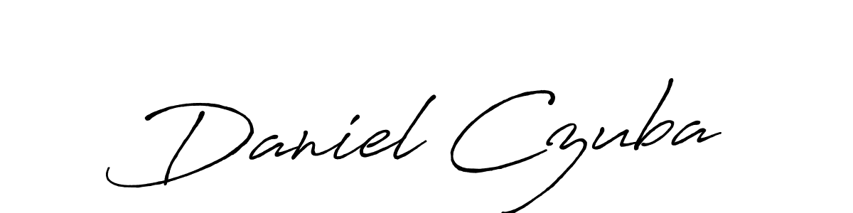 Make a beautiful signature design for name Daniel Czuba. With this signature (Antro_Vectra_Bolder) style, you can create a handwritten signature for free. Daniel Czuba signature style 7 images and pictures png