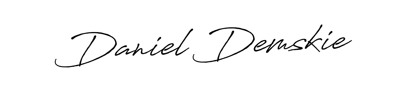 Also You can easily find your signature by using the search form. We will create Daniel Demskie name handwritten signature images for you free of cost using Antro_Vectra_Bolder sign style. Daniel Demskie signature style 7 images and pictures png