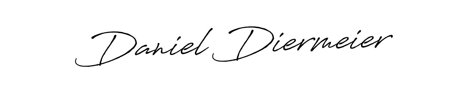 How to make Daniel Diermeier name signature. Use Antro_Vectra_Bolder style for creating short signs online. This is the latest handwritten sign. Daniel Diermeier signature style 7 images and pictures png