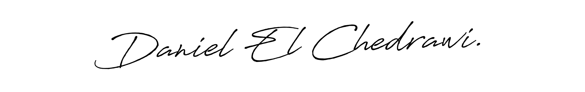 Make a beautiful signature design for name Daniel El Chedrawi.. With this signature (Antro_Vectra_Bolder) style, you can create a handwritten signature for free. Daniel El Chedrawi. signature style 7 images and pictures png