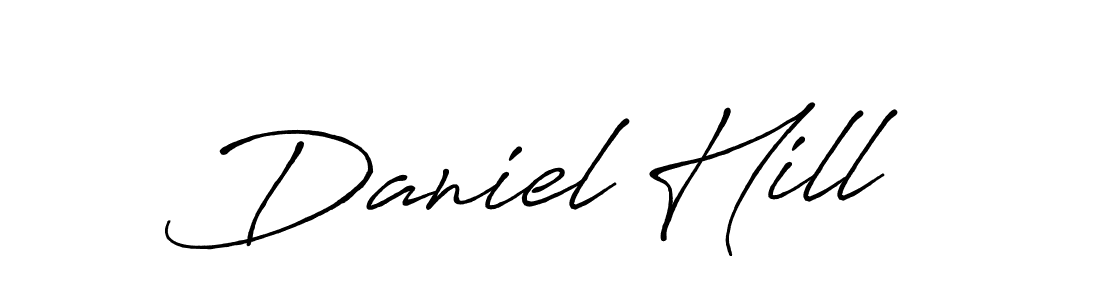 Create a beautiful signature design for name Daniel Hill. With this signature (Antro_Vectra_Bolder) fonts, you can make a handwritten signature for free. Daniel Hill signature style 7 images and pictures png