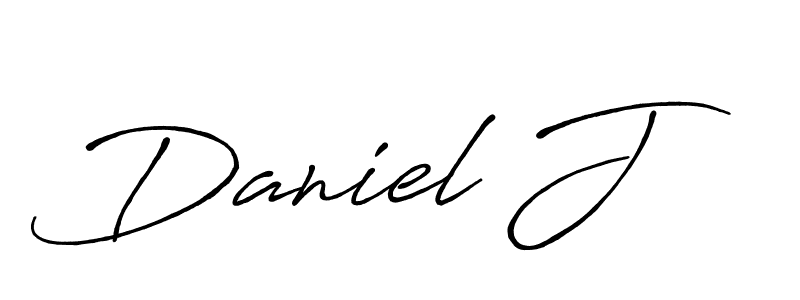 Create a beautiful signature design for name Daniel J. With this signature (Antro_Vectra_Bolder) fonts, you can make a handwritten signature for free. Daniel J signature style 7 images and pictures png