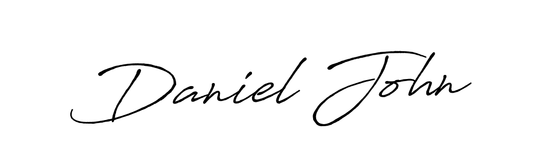 Use a signature maker to create a handwritten signature online. With this signature software, you can design (Antro_Vectra_Bolder) your own signature for name Daniel John. Daniel John signature style 7 images and pictures png